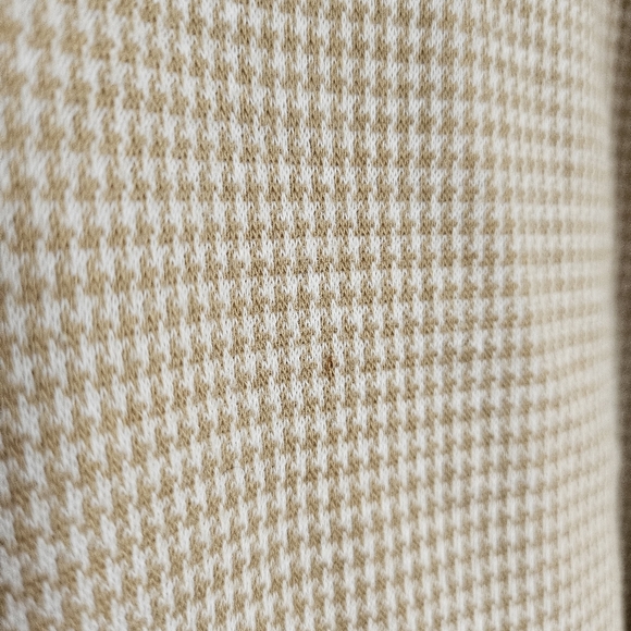 Guess Houndstooth Taupe Polo XL - Picture 6 of 9